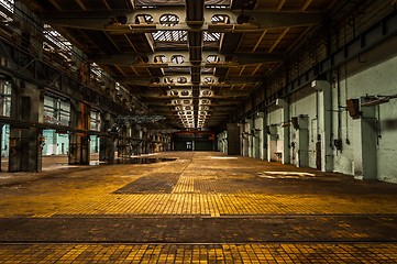 Image showing Industrial interior of a factory