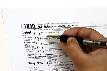 Image showing Tax Return