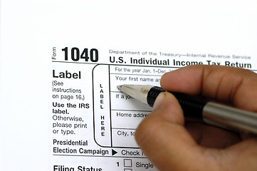 Image showing Tax Return