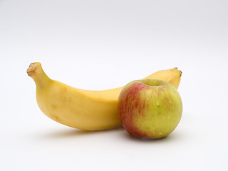 Image showing Apple and Bananna