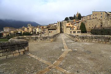 Image showing Besalu Spain, a Catalan village