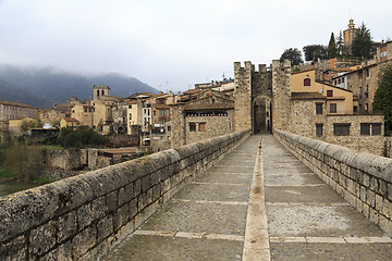 Image showing Besalu Spain, a Catalan village