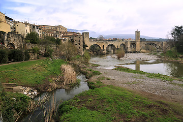 Image showing Besalu Spain, a Catalan village