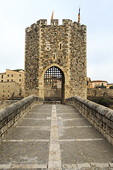 Image showing Besalu Spain, a Catalan village