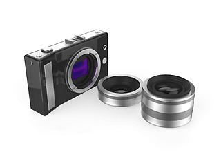 Image showing Camera and lenses