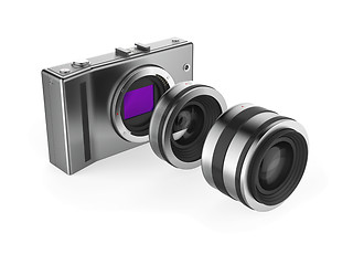 Image showing Mirrorless camera system