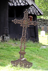 Image showing old gravemonument