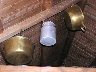 Image showing old kettles