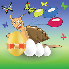 Image showing  easter snail