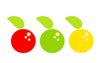 Image showing Three apples