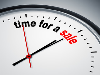 Image showing time for a sale