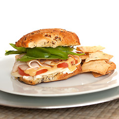 Image showing Deli Style Turkey Sandwich