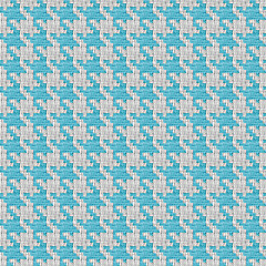 Image showing Blue and White Houndstooth