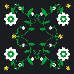 Image showing Repeated Flower Background
