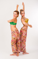 Image showing Two belly dancers