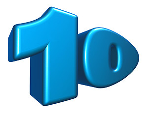 Image showing number ten