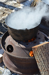 Image showing Preparing Maple Syrup