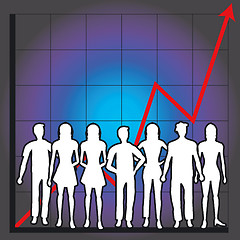 Image showing business chart and people