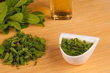 Image showing Homemade  mint sauce