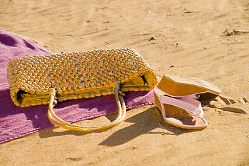 Image showing Beach items