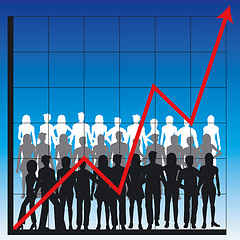 Image showing business chart and people
