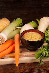 Image showing Vegetable soup ingredients