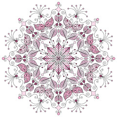 Image showing Pastel round pattern