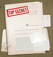 Image showing top secret folder