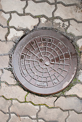 Image showing Old manhole