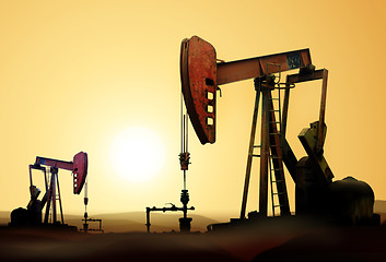 Image showing oil pumps