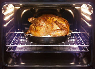 Image showing turkey is baked in oven