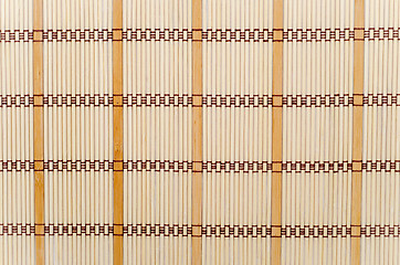 Image showing Bamboo place mat for sushi