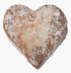 Image showing Heart Shaped Ginger Biscuit
