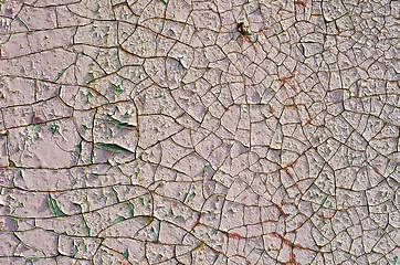 Image showing cracked old paint texture