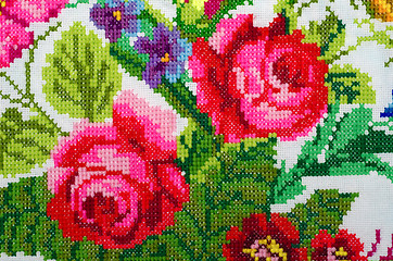 Image showing embroidered good by cross-stitch pattern