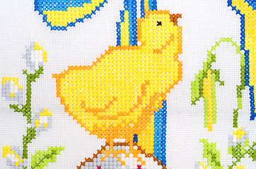 Image showing embroidered good by cross-stitch pattern