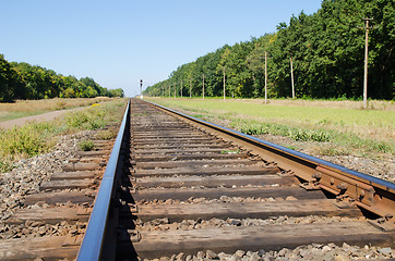 Image showing railroad closeup