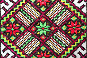 Image showing embroidered good by cross-stitch pattern