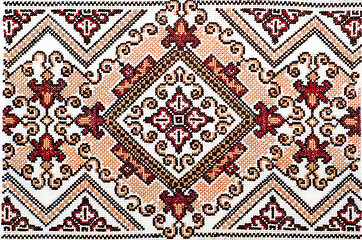 Image showing embroidered good by cross-stitch pattern