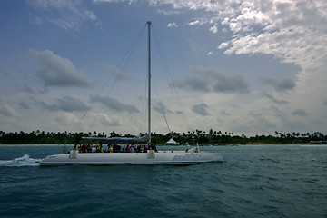 Image showing sailing water boat yacht