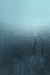 Image showing Water drops on glass