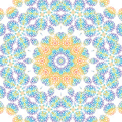 Image showing Abstract color pattern on white