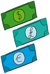 Image showing Cartoon Money