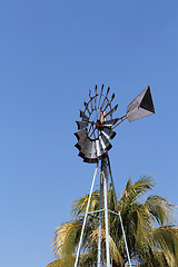 Image showing Windmill on the field 