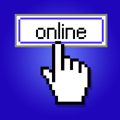 Image showing Hand cursor design