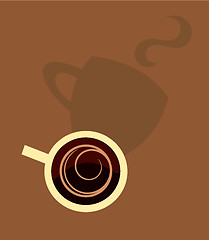 Image showing Coffee with shadow