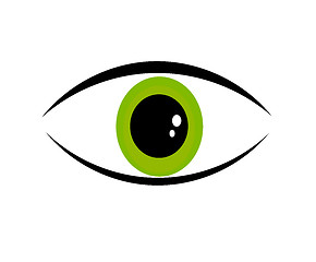 Image showing Green eye