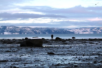 Image showing Winther by the sea