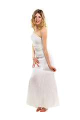 Image showing Blonde wearing wedding dress