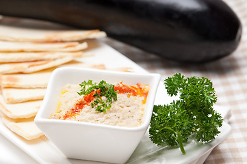 Image showing moutabal baba ghanoush eggplant dip